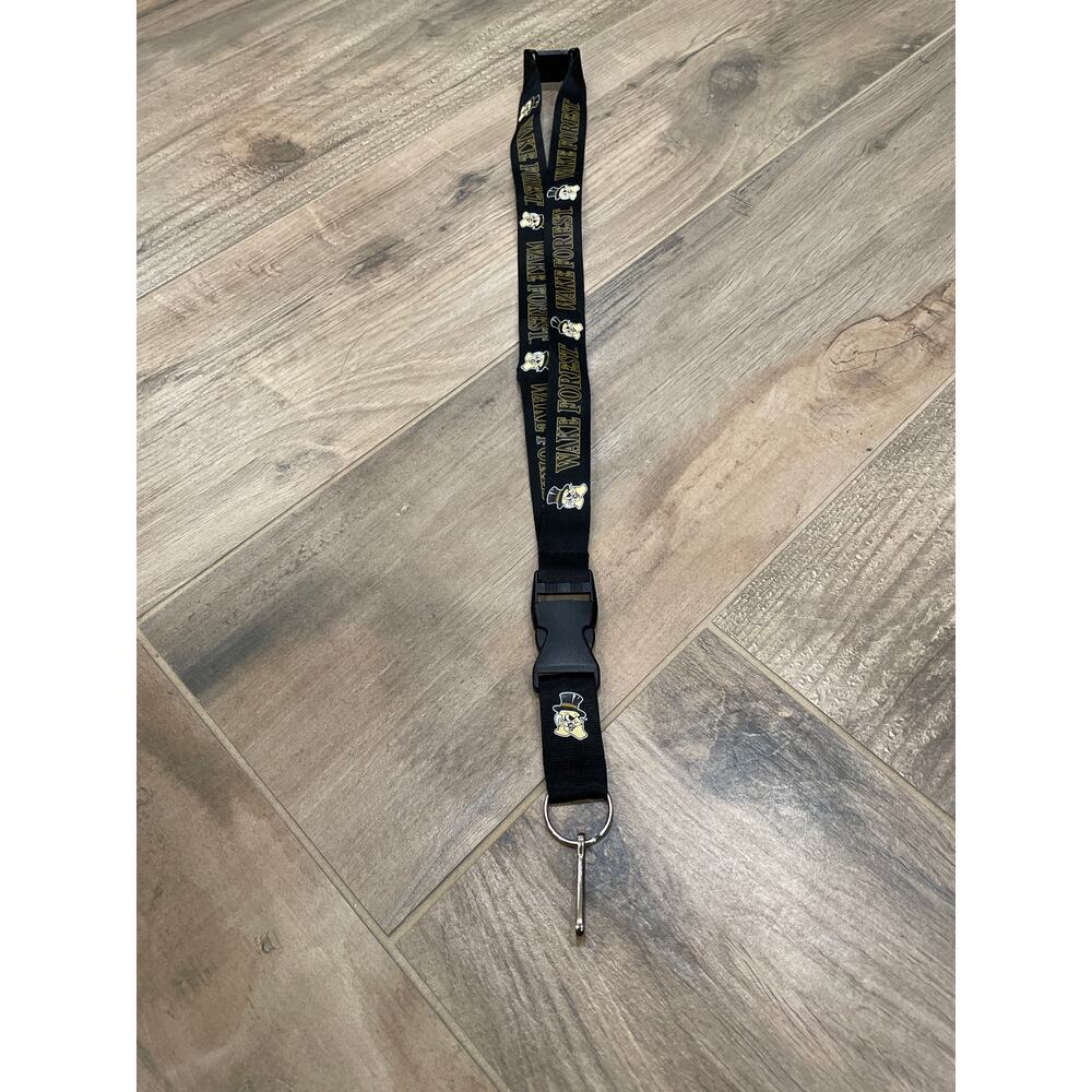 Wake Forest Black Demon Deacon Lanyard Never Used